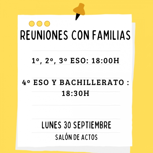 Reunión con familias