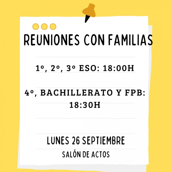 REUNIONES CON FAMILIAS